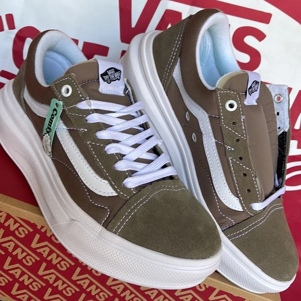 Vans Old Skool Over Walnut VNOA7Q5E1NU WMNS platforms - sneakers